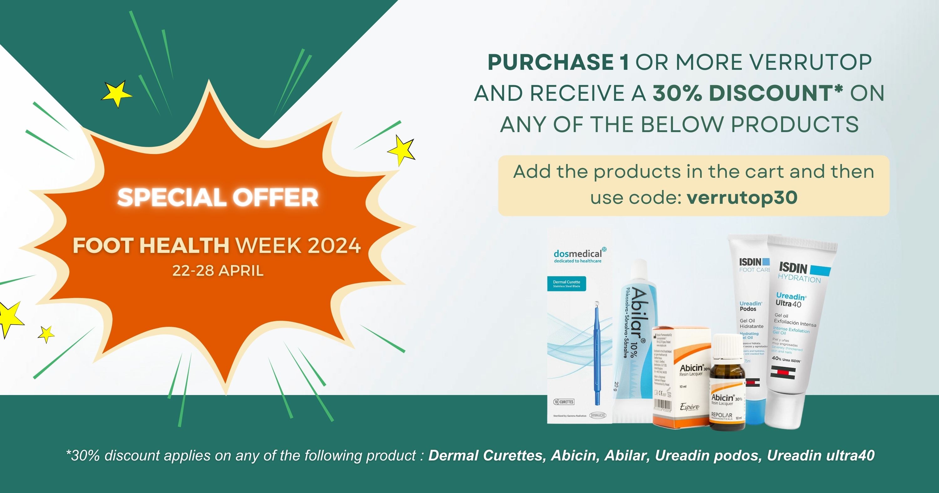 Verrutop Offer for foot health week