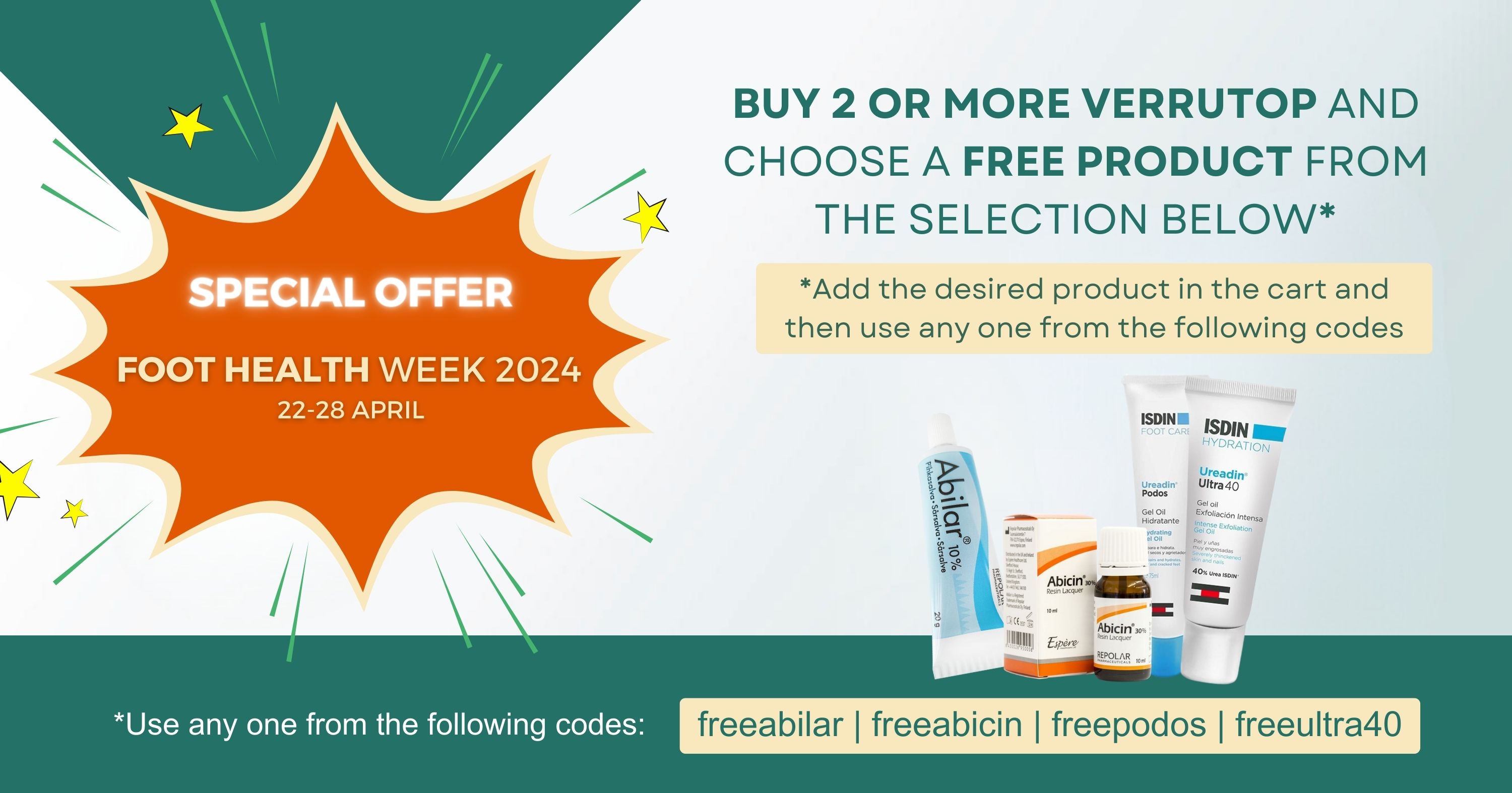 Verrutop offer for foot health week